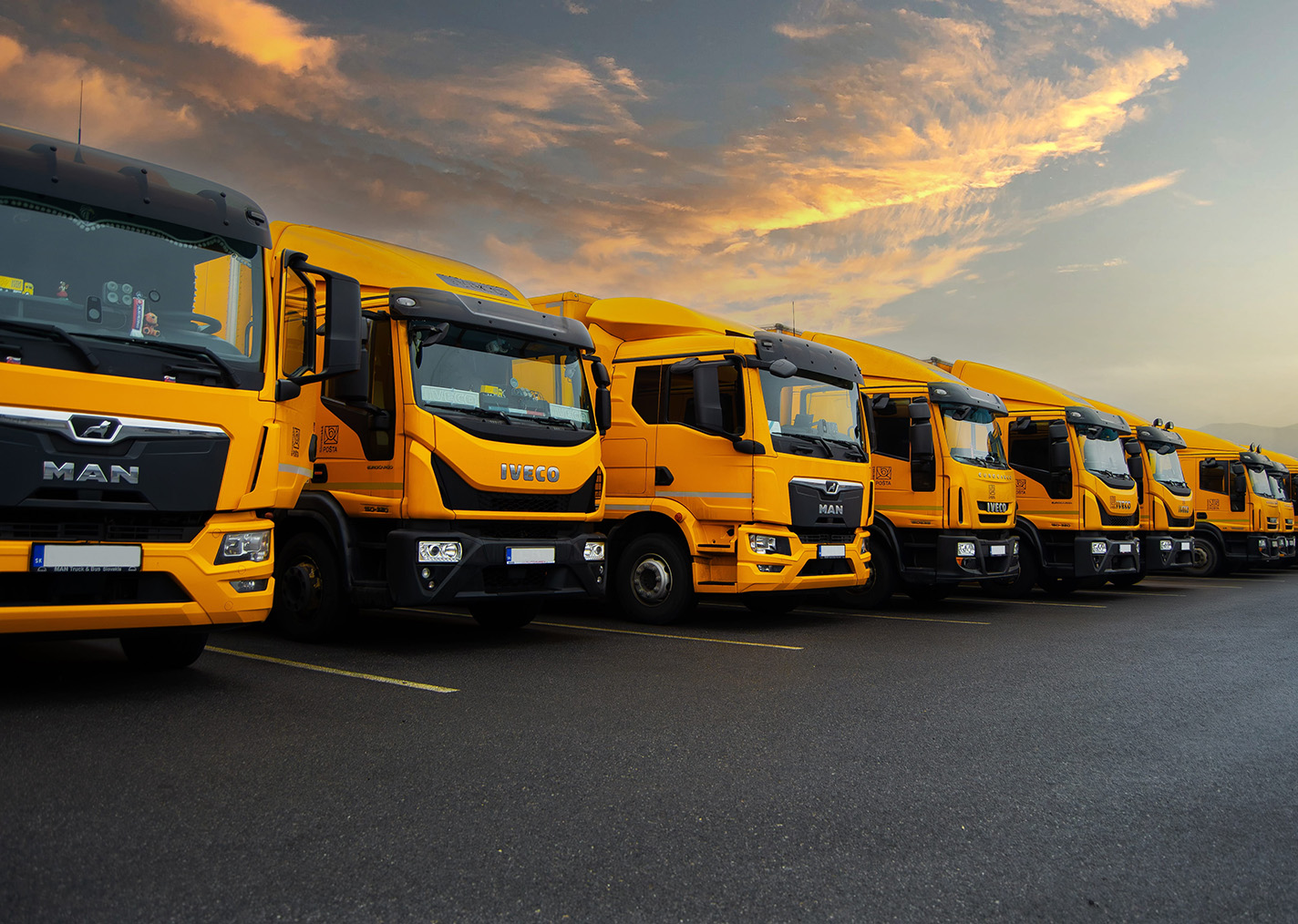 Autopotahy pro Slovenskou poštu.